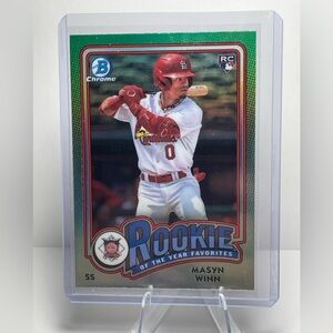 Bowman 2024 Masyn Winn Rookie of the Year Favorites Baseball Card